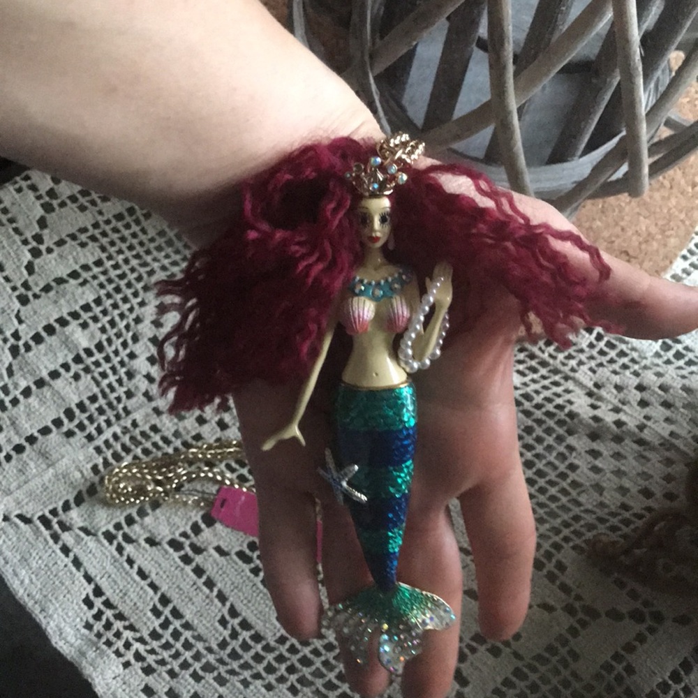 Betsy Johnson mermaid necklace